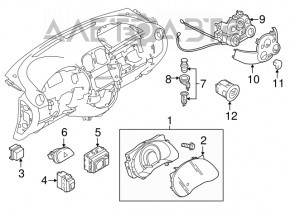 Кнопка отключения стабилизации Nissan Versa 12-19 usa