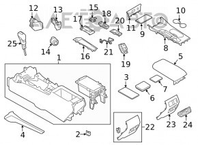 Кнопка start/stop Nissan Altima 19-