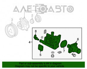 Corpul termostatului Chevrolet Cruze 11-15