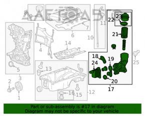 Корпус масляного фильтра Buick Encore 13-19