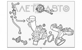 Turbină cu colector Buick Encore 13-19 42k nou original OEM