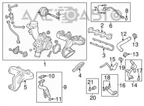 Turbina completă cu colector pentru Buick Encore 13-19