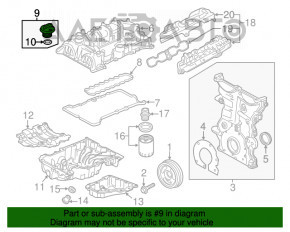 Крышка маслозаливной горловины Chevrolet Equinox 18-22 LYX