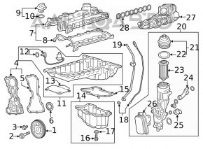 Датчик давления масла Chevrolet Malibu 13-15 2.5 LKW