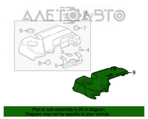 Garnitura capacului motorului Chevrolet Equinox 18-22 LYX