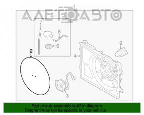 Paletele ventilatorului de răcire Hyundai Veloster 12-17