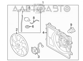 Paletele ventilatorului de răcire Hyundai Veloster 12-17