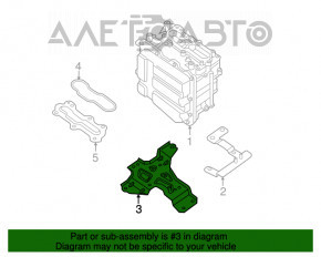 Suport pentru invertor Infiniti JX35 QX60 14-17 Hybrid