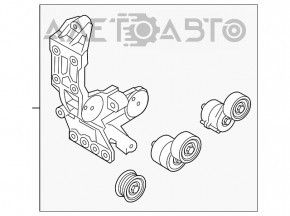 Suport întinzător curea de distribuție Hyundai Sonata 11-15 hybrid 2.4 nou original OEM