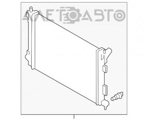 Radiator racire cu apa Hyundai Veloster 12-17 transmisie manuala nou original OEM