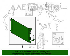 Radiator racire apa Hyundai Elantra UD 11-13 Dorest neoriginal