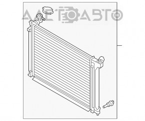 Radiator de răcire apă Hyundai Sonata 15-19 1.6T