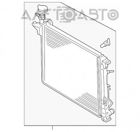 Radiator de răcire apă Hyundai Santa FE 19-20 2.4