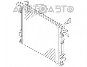 Radiator de răcire apă Hyundai Tucson 16-20 nou neoriginal AVA