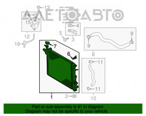 Radiator de răcire apă Hyundai Santa FE 19-20 2.4 nou OEM KOR