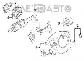 Joystick-ul de control al direcției pentru Infiniti QX50 19-