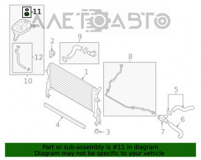 Capacul rezervorului de expansiune al sistemului de răcire Hyundai Tucson 16-20