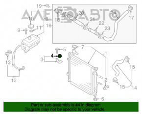 Suportul radiatorului stânga Kia Sorento 10-15 2.4, 3.3 nou OEM original