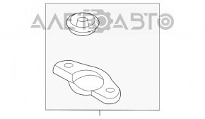 Suportul radiatorului de răcire stânga Hyundai Sonata 20-