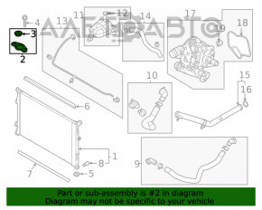 Suportul radiatorului de răcire stânga Hyundai Sonata 20-