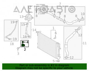 Suport radiator stânga sus Hyundai Tucson 16-20