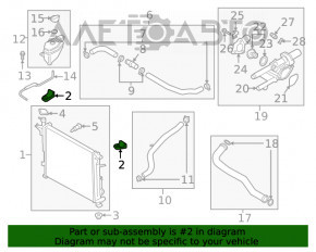 Suportul radiatorului din partea dreapta superioară pentru Hyundai Santa FE 19-20 2.4