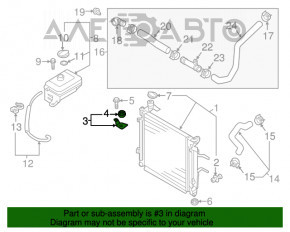 Suportul radiatorului din partea de sus dreapta pentru Kia Optima 16-