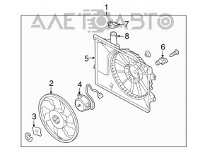 Carcasa radiator difuzor nu Kia Forte 4d 14-16 Dorest nou original OEM