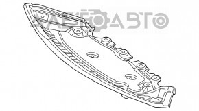 Protecția pentru bara de protecție față a Mercedes GLC 300/350e/43 16-22 este crăpată.