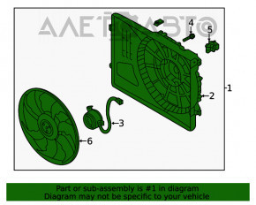 Difuzorul carcasei radiatorului asamblat pentru Hyundai Tucson 16-20 2.0, 2.4