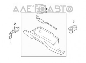 Кнопка открытия крышки багажника Nissan Altima 13-18 внутрисалонная