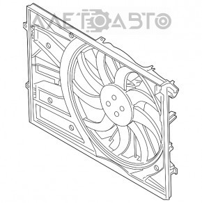 Difuzorul carcasei radiatorului asamblat pentru Hyundai Santa FE 19-20 2.4