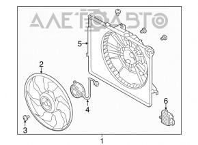 Ventilatorul de răcire al computerului pentru Kia Optima 14-15, motor 2.4