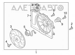 Rezistorul sistemului de răcire Kia Optima 11-15, nou, original OEM