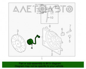 Motorul ventilatorului de răcire Hyundai Veloster 12-14