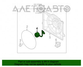 Motorul ventilatorului de răcire Kia Optima 11-13 hibrid