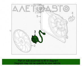 Мотор вентилятора охлаждения Hyundai Tucson 16-21 2.0, 2.4