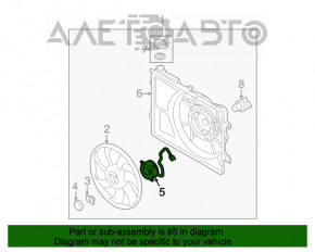 Motorul ventilatorului de răcire Kia Forte 4d 14-18 nou OEM original