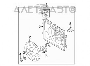 Motorul ventilatorului de răcire Kia Forte 4d 14-18 nou OEM original