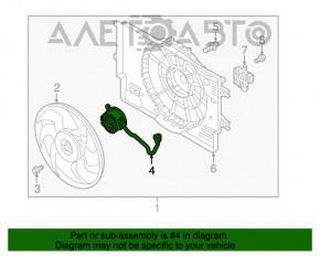 Motorul ventilatorului de răcire Kia Niro 17-22