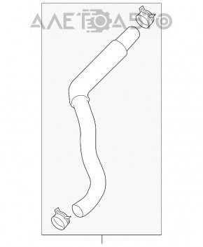 Conducta de racire inferioara Hyundai Santa FE Sport 13-16 2.4 nou original OEM