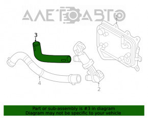 Teava de racire a cutiei de viteze automate Hyundai Sonata 20- 2.5, partea de sus