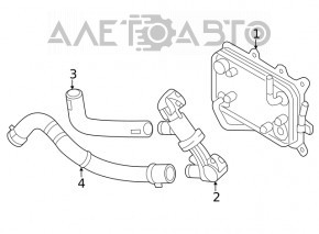 Teava de racire a cutiei de viteze automate Hyundai Sonata 20- 2.5, partea de sus