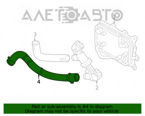 Teava de racire a transmisiei automate Hyundai Sonata 20-2.5 inferioara