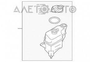 Rezervor de expansiune pentru răcire Kia Sorento 10-15 2.4, 3.3 cu capac