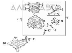 Radiatorul de răcire a invertorului Kia Niro 17-19 HEV