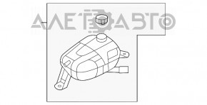 Расширительный бачок охлаждения Hyundai Sonata 20- 2.5 с крышкой