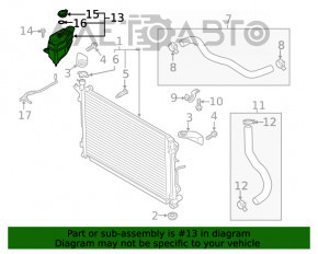 Rezervor de expansiune pentru răcire Hyundai Santa FE 19-20 2.0, 2.4 cu capac