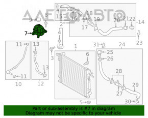 Rezervor de expansiune pentru răcire Hyundai Tucson 16-20, nou, original OEM