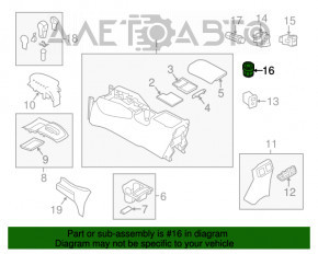 Butonul AWD LOCK Nissan Rogue 14-20